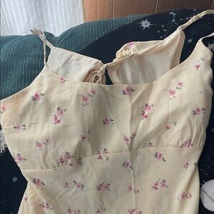 Hollister Cream Satin-Look Dress